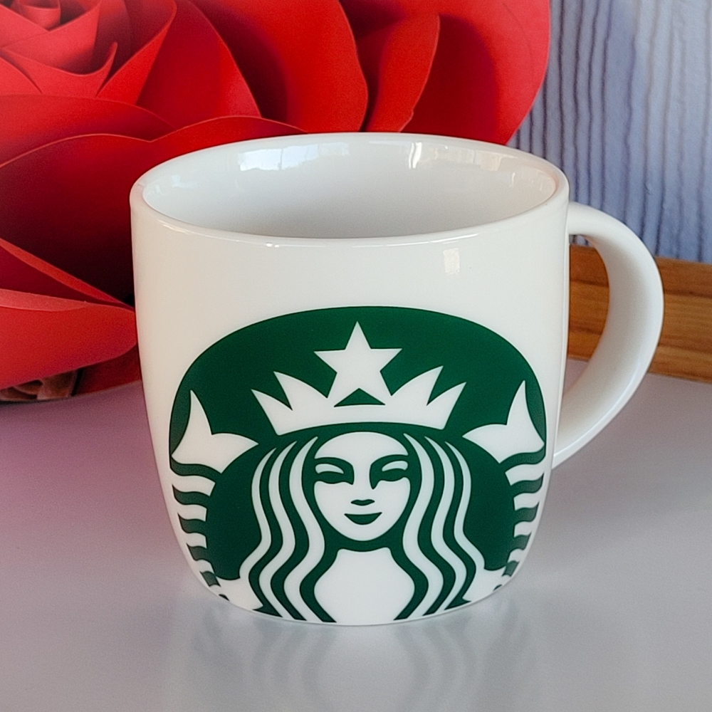 Starbucks 14oz Green Mermaid Ceramic Mug
